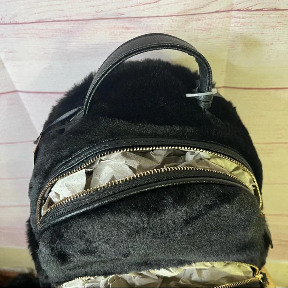 Juicy Couture NWT‎ Faux Fur Black BackPack